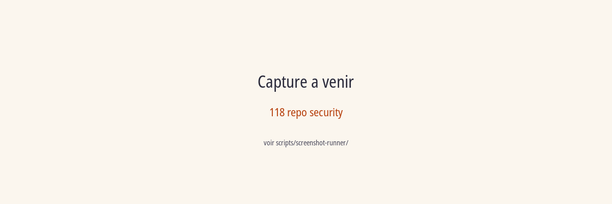 Onglet Security d’un dépôt avec les données SBOM