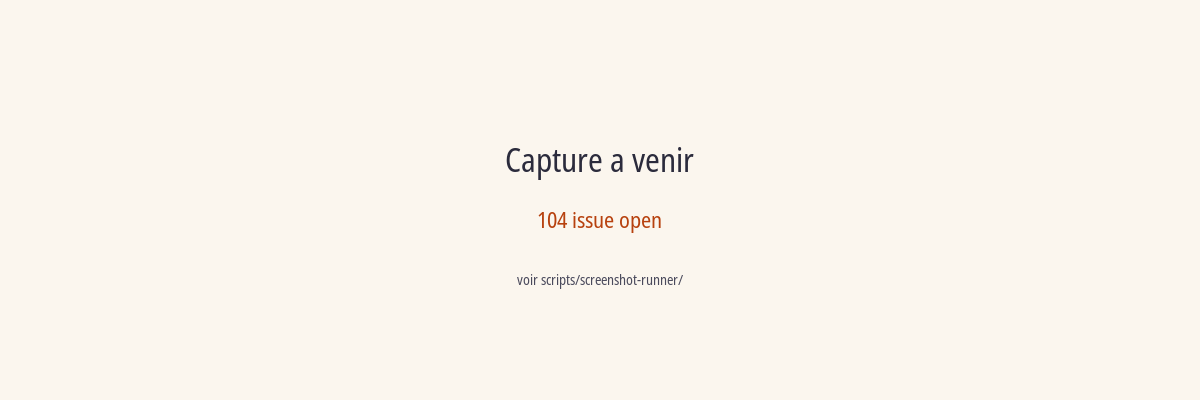 Issue ouverte avec statut « Ouverte »